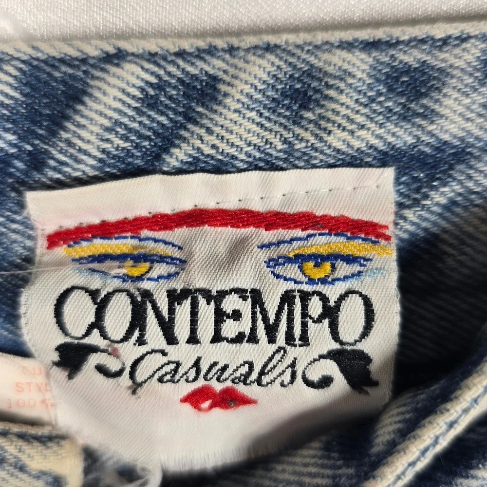 Vintage Bongo Contempo Casuals Acid Wash‎ High Waist Tapered Jeans Womens 13 USA